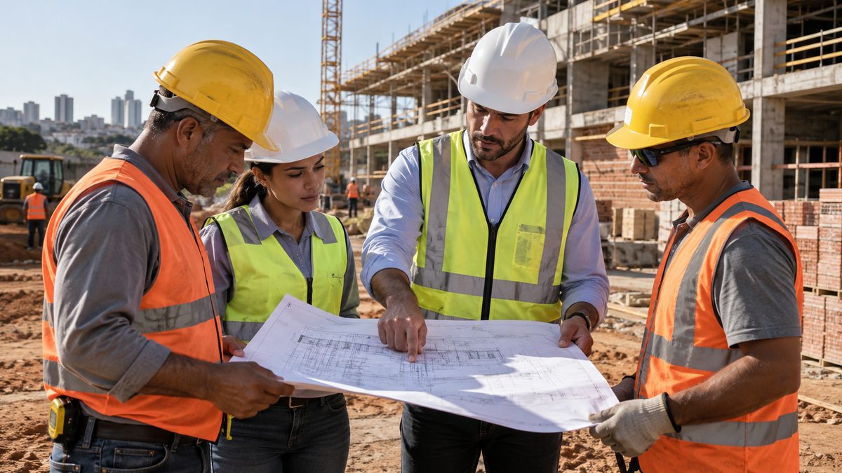 Empresa de construção: sinais de uma equipe organizada
